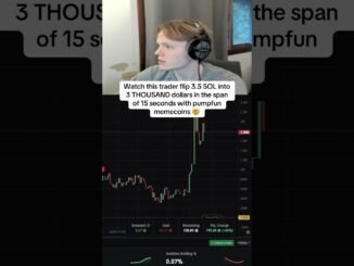 Watch this trader flip 3 SOL into 3 THOUSAND dollars with pumpfun coins #crypto #memecoins #solana