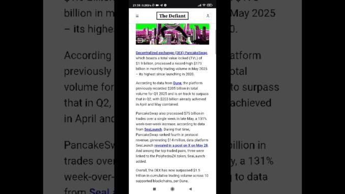 Web3 MultiChain Pancake Swap 🥞 #memecoin