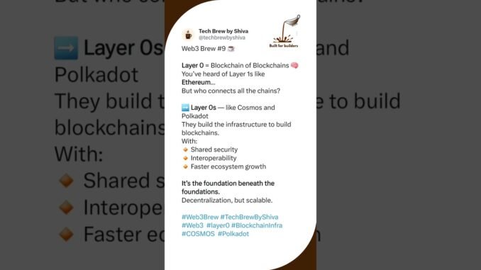 What Is Layer 0 in Blockchain? | Web3 Brew #9 ☕ #shorts