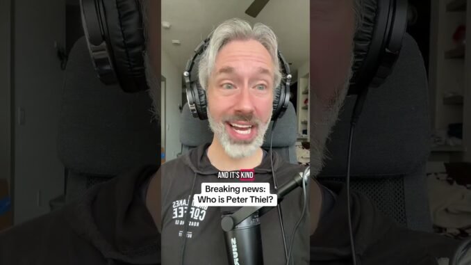 Who is Peter Thiel? #peterthiel #paypal #trump #ai #ainews #news #short #shorts