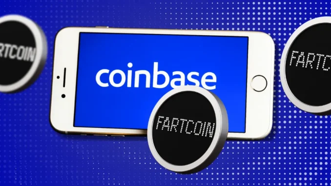 Coinbase Listing Hype Sends Fartcoin Back Into Top 100