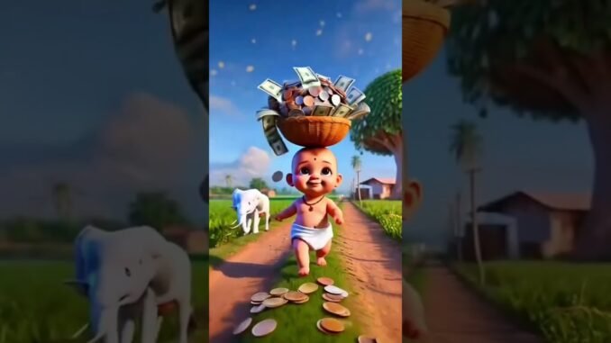 son was planting the money tree #animation #cartoon #ai#news #trending #moneytips #tree
