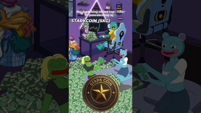 #starkcoin new crypto coin  launching on 2nd September #pancakeswap app #newcryptocoin #viralvideo
