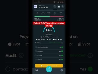All 99 point checked by Certik and Dexscreener 🤩🤩🤩 #orbitx #crypto #bitcoin