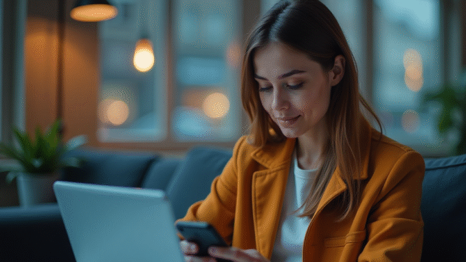 Altcoins today: CROSS, ECHO rally amid trading competition; SharpLink becomes A Lady Using Smartphone and a Laptop