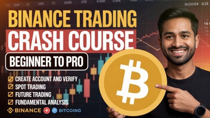 Binance Trading Crash Course For Beginners 2025 | Step by Step Guide Crypto Trading in Urdu/Hindi