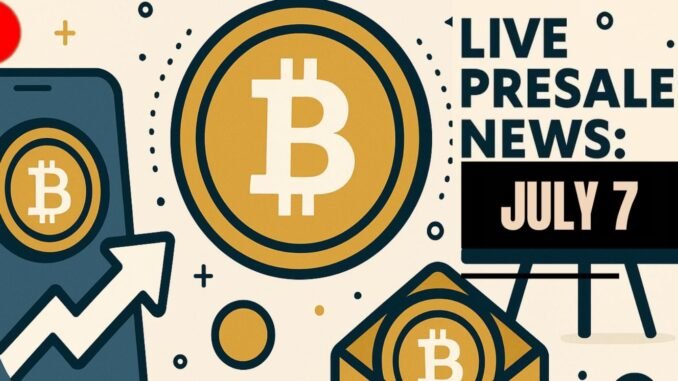Bitcoin Aims for $110K and Above as Institutional Adoption Surges, Crypto Presales Live News Today: Latest Opportunities & Updates (July 7)