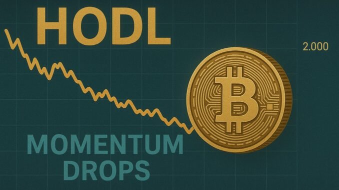 Bitcoin HODL Momentum Drops: Long-Term Conviction Builds