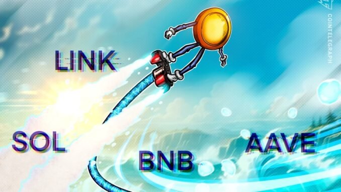 Bitcoin Test Support As BNB, SOL, LINK, AAVE Prep For Bitcoin Test Support As BNB, SOL, LINK, AAVE Prep For Higher
