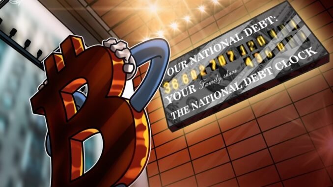 Bitcoin hit new highs as US debt rose to $36.6 trillion. Will macroeconomic data detail the BTC rally?
