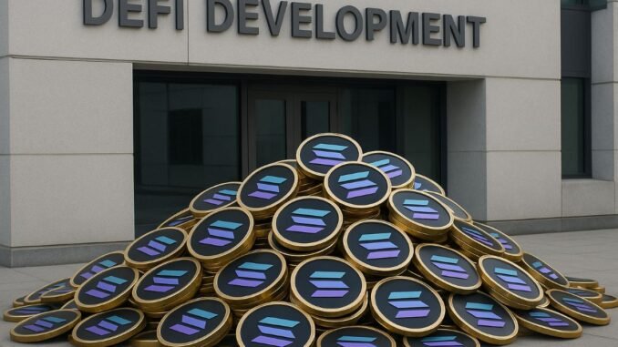 Company Plans $100M Solana Purchase, May Fuel Surge for Top DeFi Development Plans $100M $SOL Purchase, Positions Solana-Based Altcoins to Surge