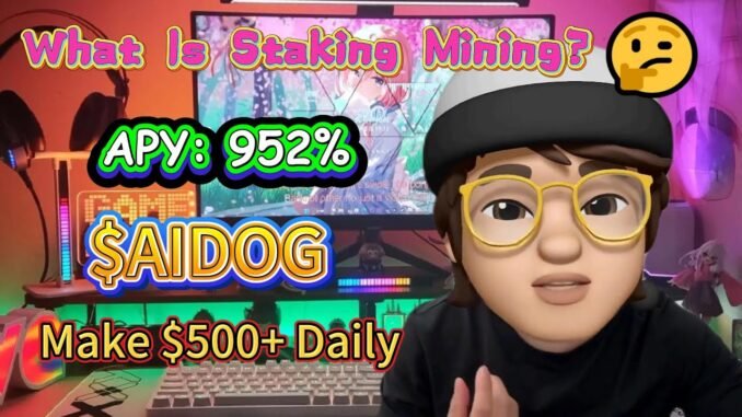 Crypto Bull Market Guide: Stake AIDOG Token Project & Earn 952% APY