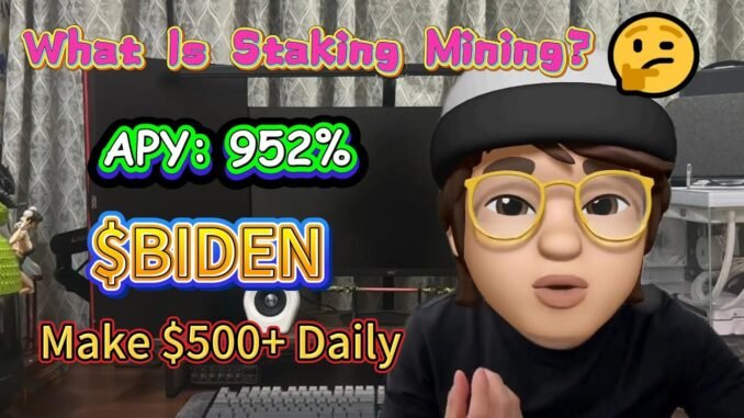 Crypto Bull Market Guide: Stake BIDEN Token Project & Earn 952% APY