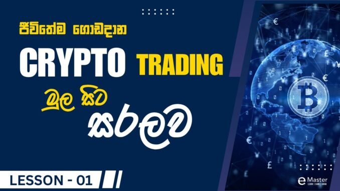 Crypto Guide A-Z | LESSON 01 | ජීවිතේම ගොඩදාන Crypto Trading මුලසිට සරලව