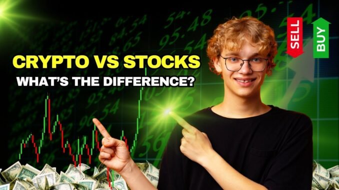Crypto vs Stocks in 2025 | Key Differences Explained for Beginners