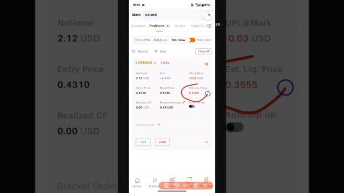 Crypto में Liquidation Price कैसे देखें | Beginners के लिए आसान    #LiquidationPrice #CryptoTrading