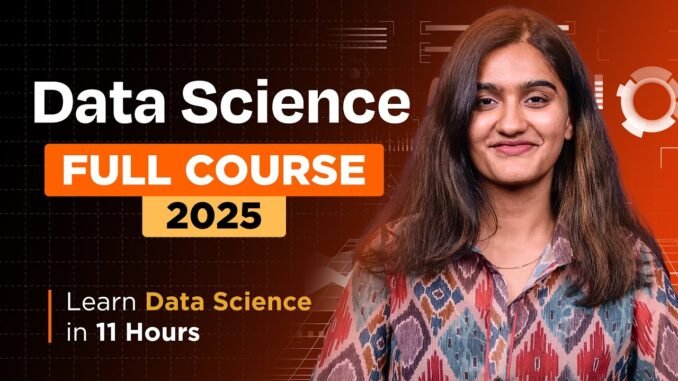 Data Science Full Course 2025 (BEST For Beginners) | Intellipaat
