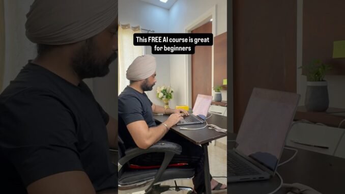 Free AI course for beginners | certification course