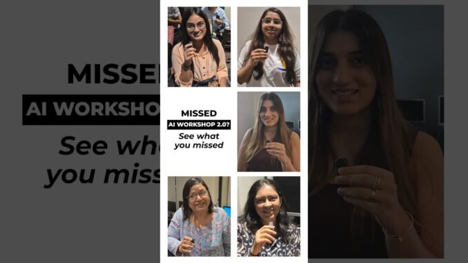 From Beginners to AI Creators in 2 Days! 💥 | Dreams Design Institute AI Workshop 2.0 🔥