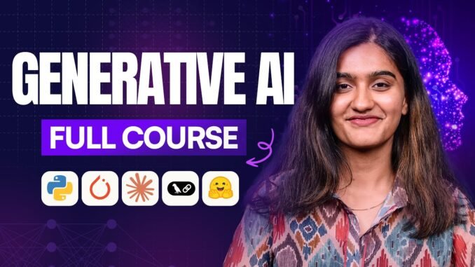 Generative AI Course (2025) | Generative AI Full Course For Beginners | Intellipaat