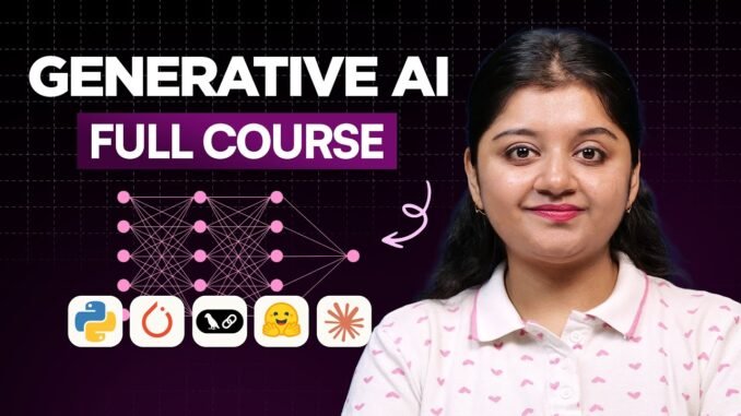Generative AI Full Course (2025) | Generative AI Course For Beginners | Intellipaat