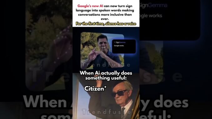 Google’s AI Just Gave a Voice to Silence…