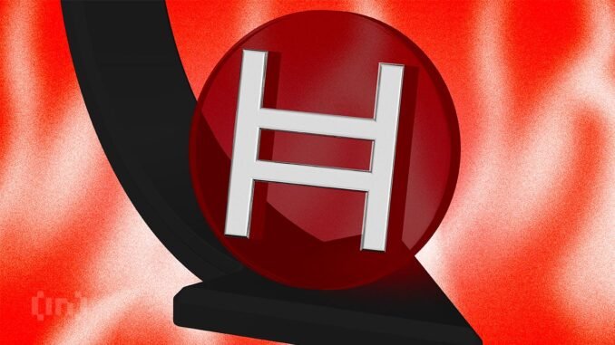 HBAR Traders Face $53 Million Liquidation Risk HBAR Price Drop To $0.20 Likely; $53 Million Liquidation Incoming