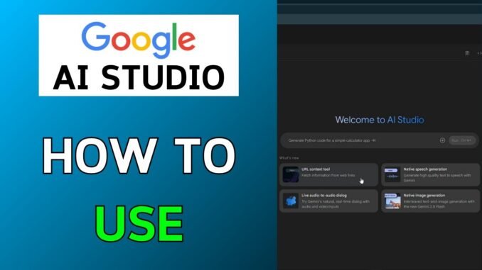 How To Use Google AI Studio | Google AI Studio Tutorial For Beginners