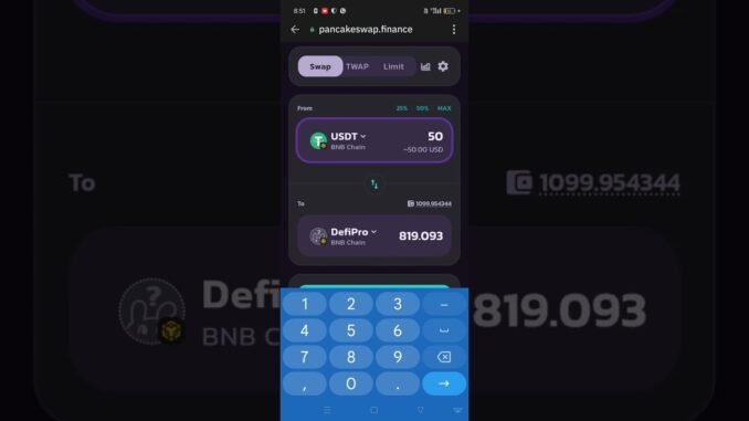 How to purchase DEFIPRO TOKEN on Pancakeswap.finance  |  LIVE Process #defipro