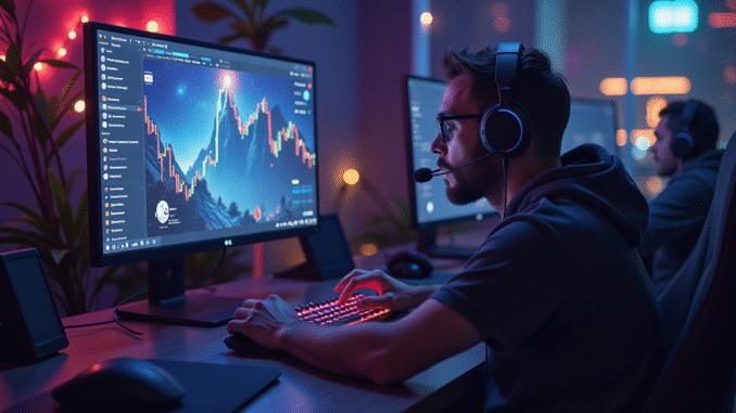 Ai generated image of gaming AI crypto