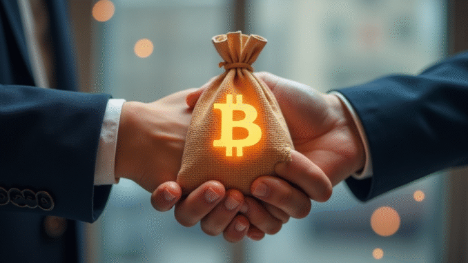 Japan’s Remixpoint to pay CEO entirely in Bitcoin, citing shareholder AI generated image of Bitcoin payment bag