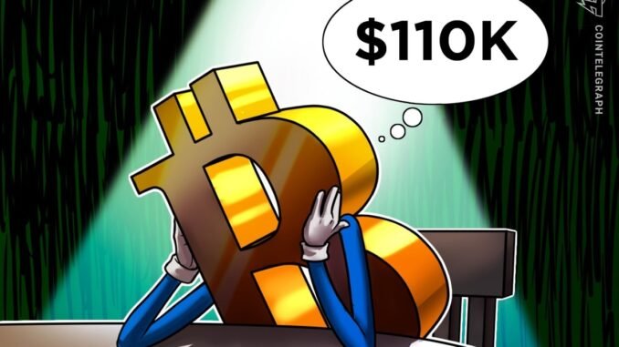 Key Bitcoin Price Levels To Watch as BTC Rally Stalls Key Bitcoin Price Levels To Watch as BTC Rally Stalls at $110K