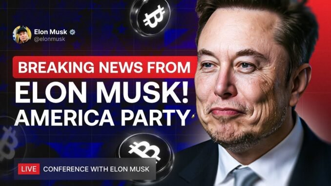 LIVE: Elon Musk Announces News About Cryptocurrency and America Party! Lifechanging Speech