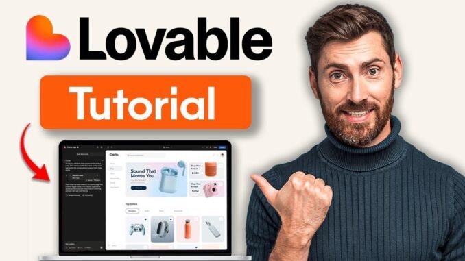 Lovable Tutorial for Beginners (2025) | How to Use Lovable AI to Build a No‑Code Web App