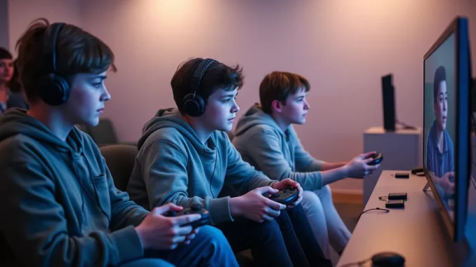 New AI crypto Block3's presale raises $500K, prices to jump Ai generated image of teens playing video games