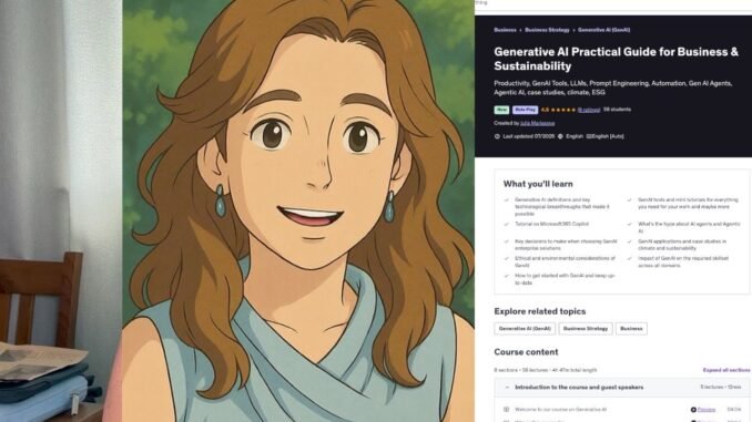 New course announcement: Generative AI Practical Guide for Business and Sustainability