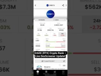 OrbitX (RTX) Crypto Rank – Live DexScreener Update!