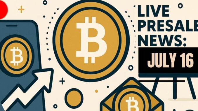 Peter Thiel Stakes on Ethereum Treasury Companyt, GENIUS Bill Achieves Crypto Presales Live News Today: Latest Opportunities & Updates (July 16)