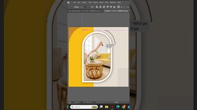 Real Estate Poster Design | Tutorial For Beginners | Adobe Illustrator. #graphicdesign #tutorial #Ai