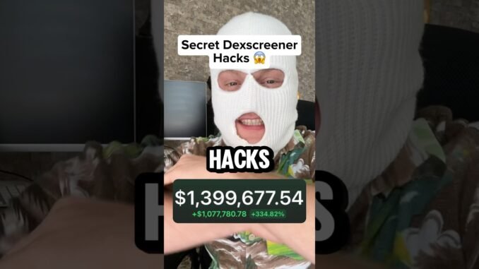SECRET DEXSCREENER HACKS 🦉 #dexscreener #memecoin #memecoins