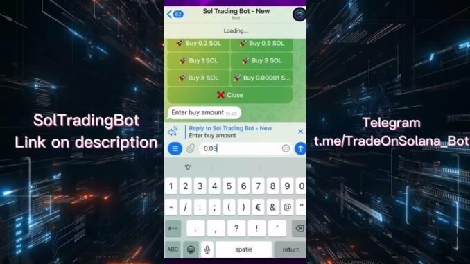 SOL Trading Bot / Solana Trading Bot | Telegram Bot | Maximum Benefit | Pumpfun Trading Bot