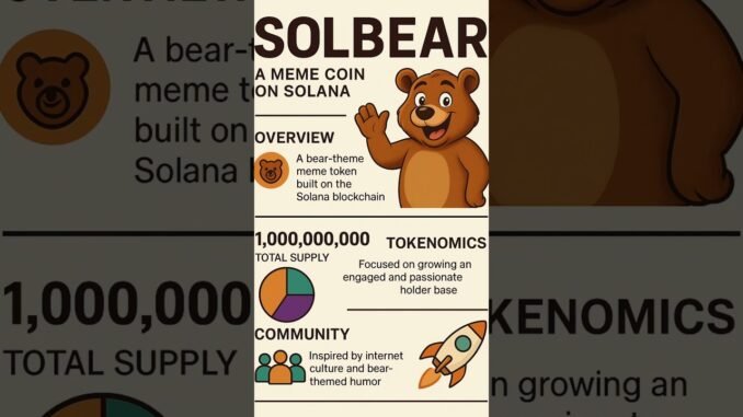 🐻🔥 SOLBEAR ($SOLBEAR) is Solana’s hidden meme gem! #memecoin