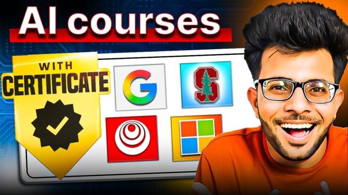 TOP 10 AI COURSES For Beginners (w/ Certificates) in 2025 ✅🔥