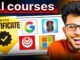 TOP 10 AI COURSES For Beginners (w/ Certificates) in 2025 ✅🔥