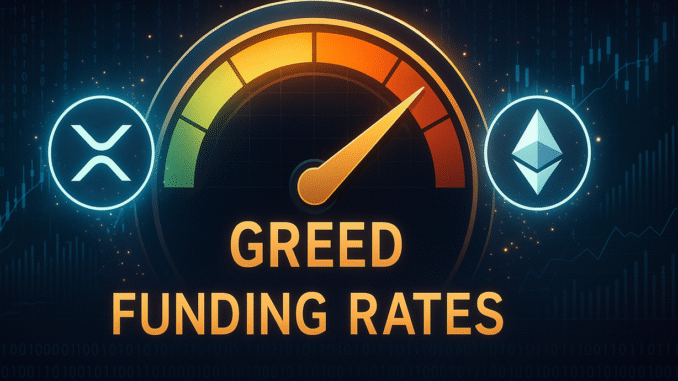 XRP, ETH Traders Greedy? Funding Rates Highest In Top Coins XRP & Ethereum