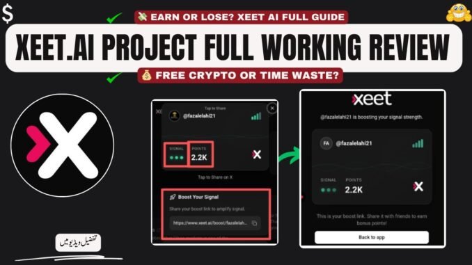 Xeet.AI Airdrop Full Guide ⚡ | Legit or Time Waste? Honest Review + Step-by-Step Process