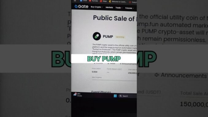 how to buy pump token | pump.fun pump meme coin #pump #pumpfun #memecrypto #memecoins2025