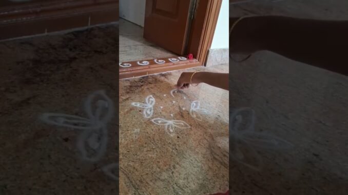 simple and easy rangoli for beginners #easydrawing #design #art #freehandrangolis #ai #indianart