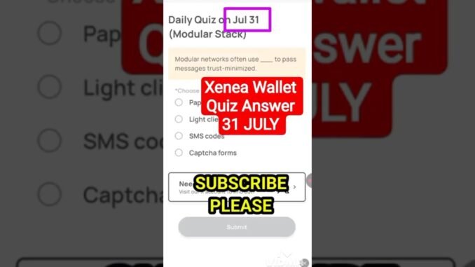 xenea wallet voucher code today. xenea voucher code. xenea wallet quiz answer today.