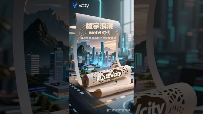 数字浪潮 Web3 时代第五城 Vcity精准布局未来数字经济新赛道#谢章 #第五城 #VcityMeta